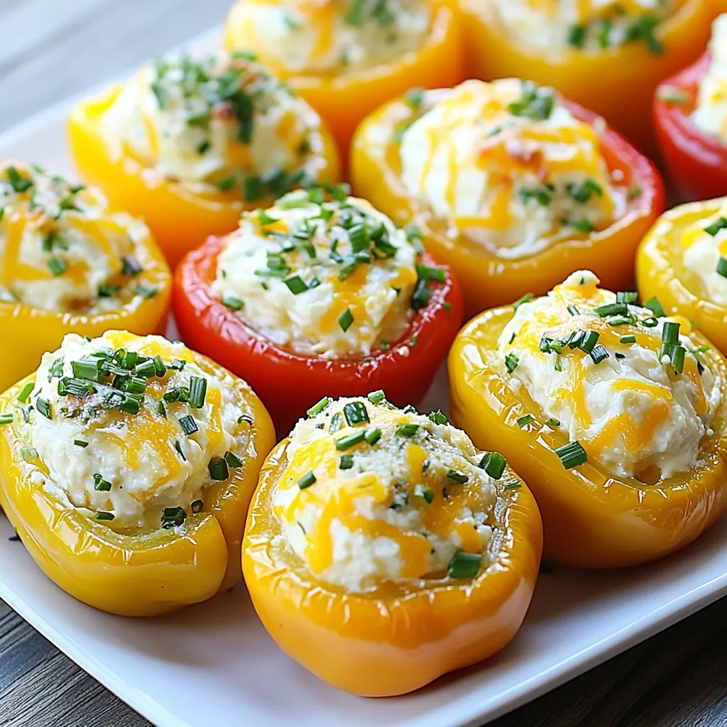 Cream Cheese Stuffed Mini Peppers Tasty and Easy Appetizer