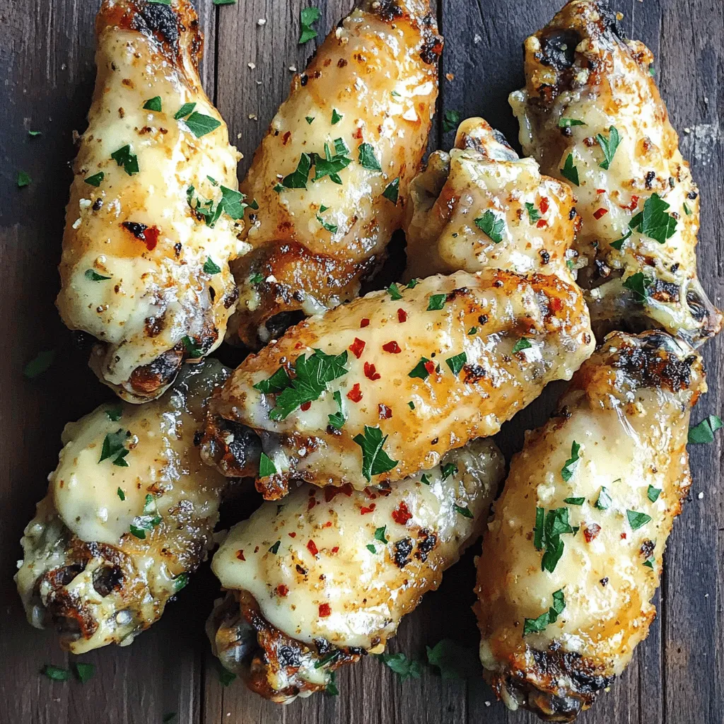 To make crispy garlic Parmesan wings, you need a few key items: - 2 pounds chicken wings - 1 cup all-purpose flour - 1 teaspoon garlic powder - 1 teaspoon onion powder