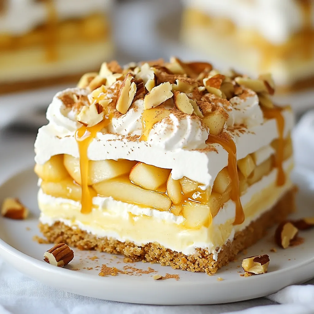 Caramel Apple Eclair Cake Irresistible Dessert Delight