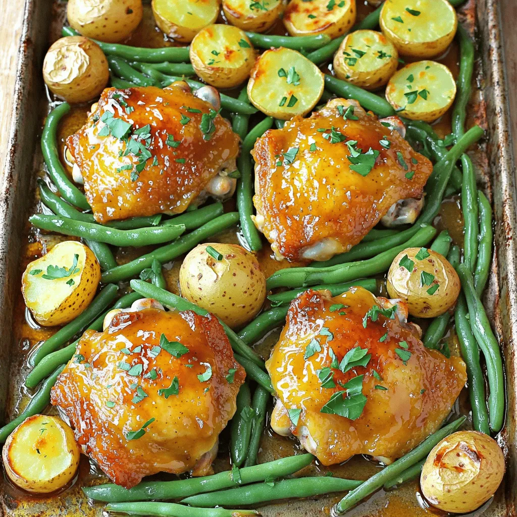 Savory Sheet Pan Honey Mustard Chicken Thighs Recipe
