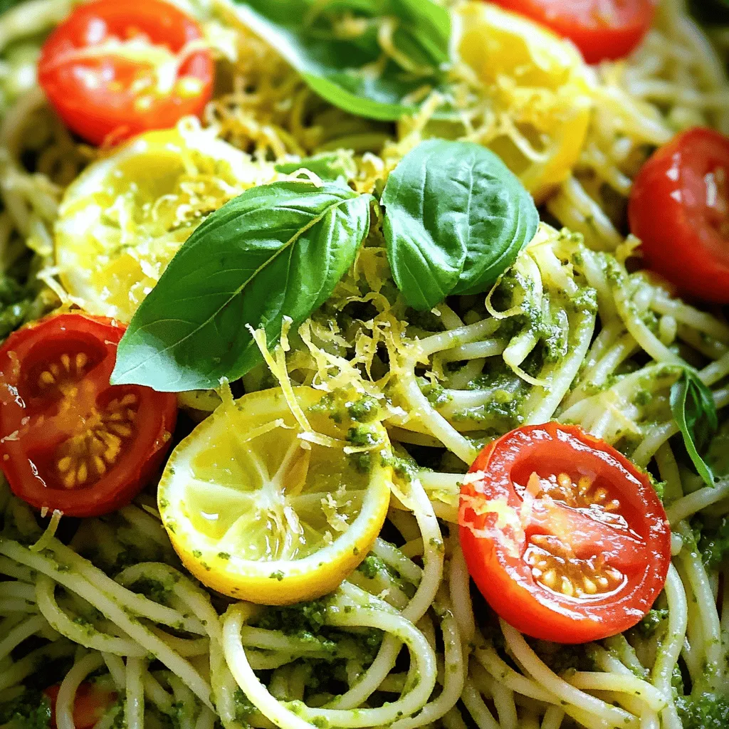 Lemon Basil Pesto Pasta Fresh and Flavorful Dish