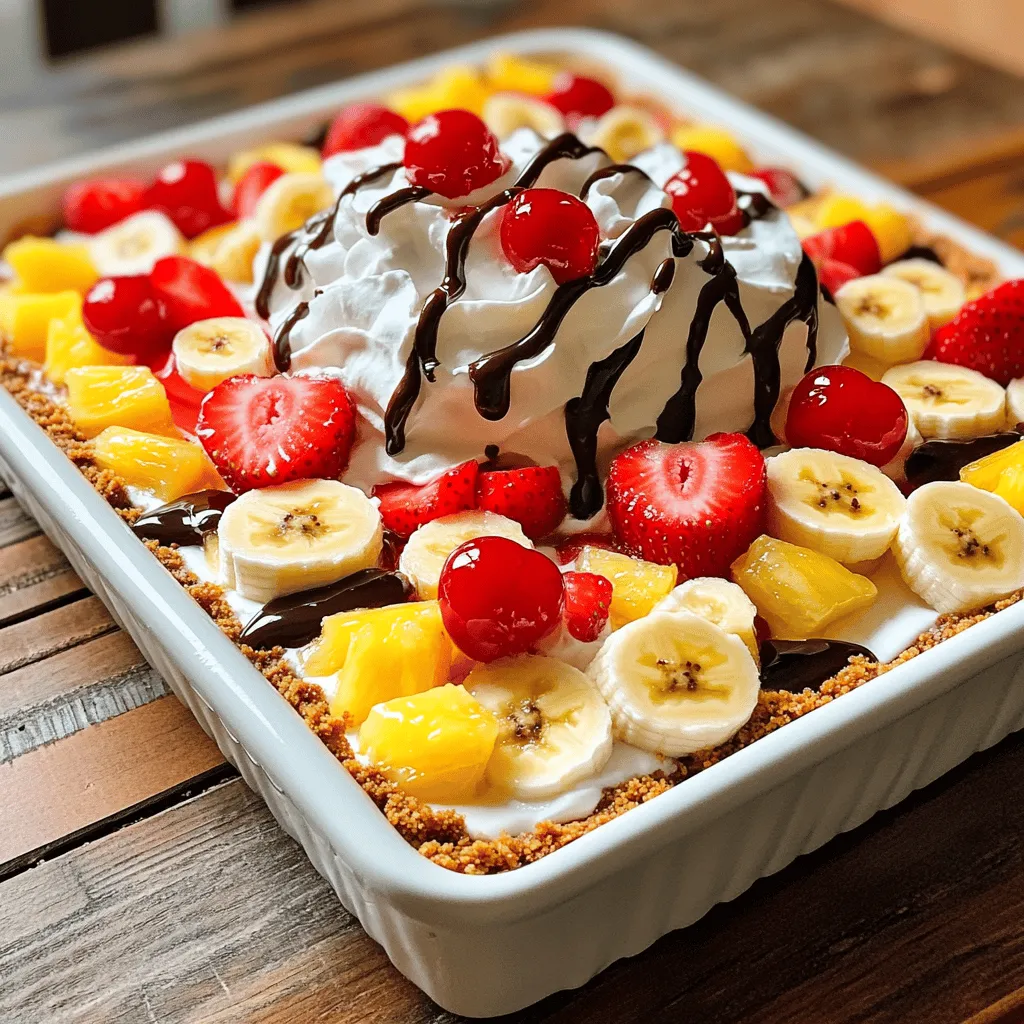 No-Bake Banana Split Cake Simple Sweet Delight