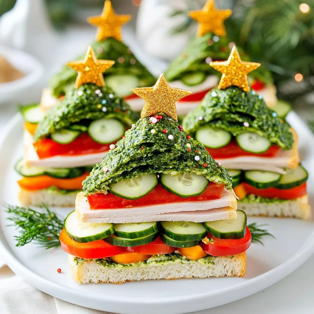 Christmas Tree Sandwiches Festive and Fun Treats