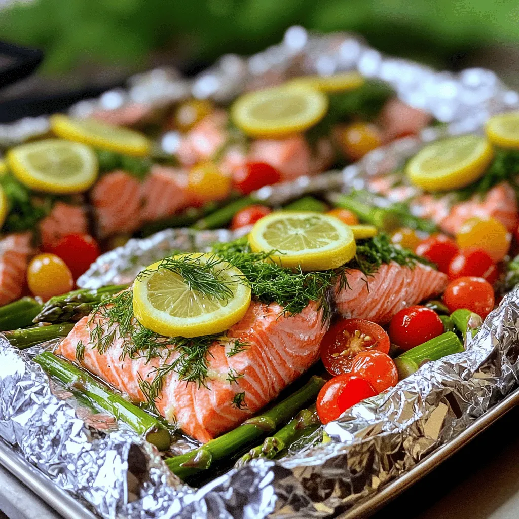 Lemon Dill Salmon Foil Packets Flavorful and Easy Meal