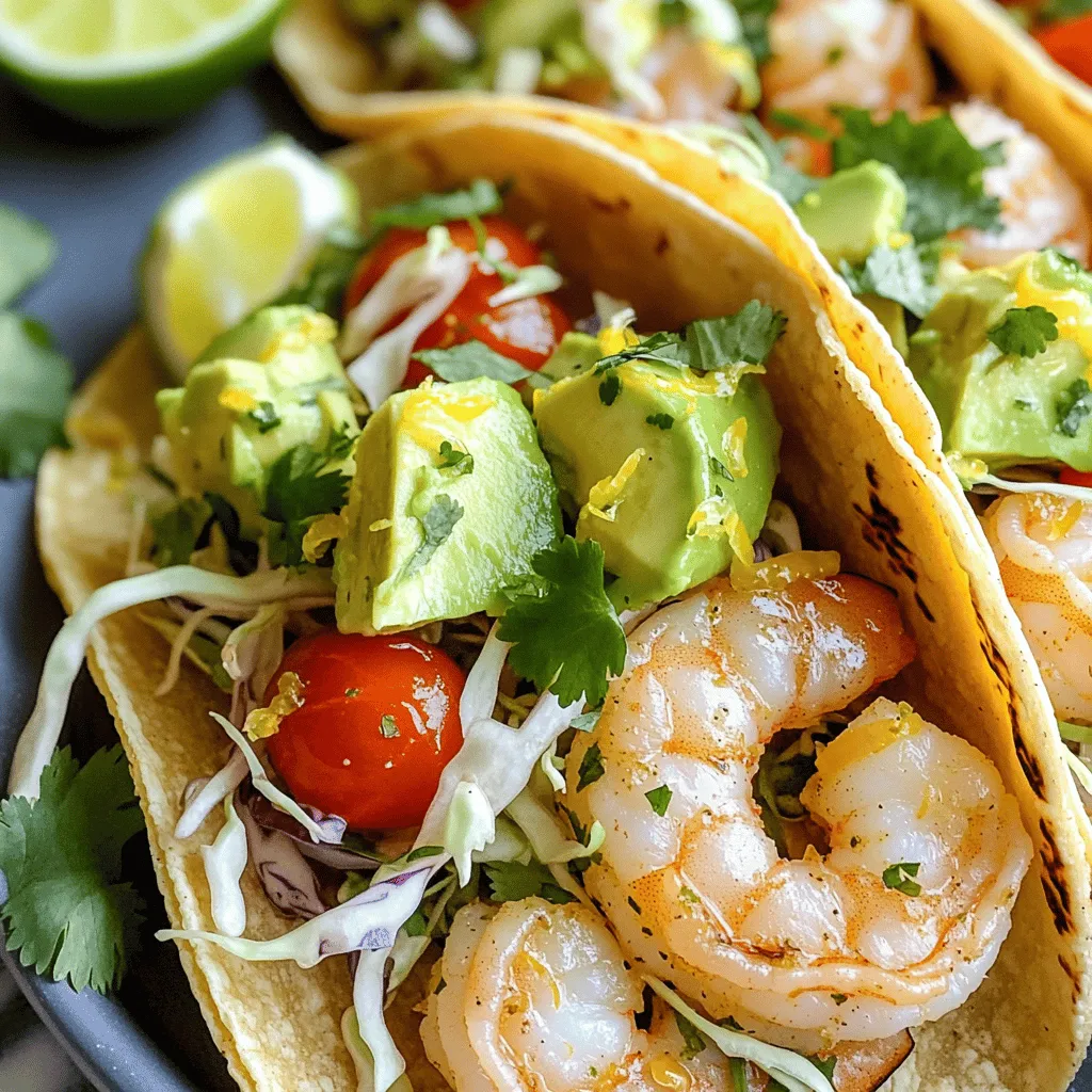 Zesty Lemon Garlic Shrimp Tacos Flavorful and Easy