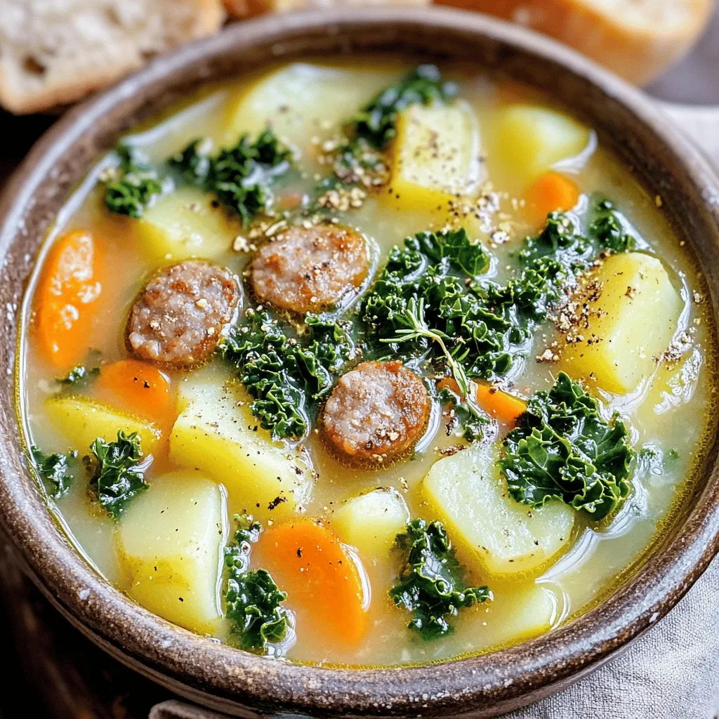 Sausage Potato Kale Soup Hearty and Wholesome Meal