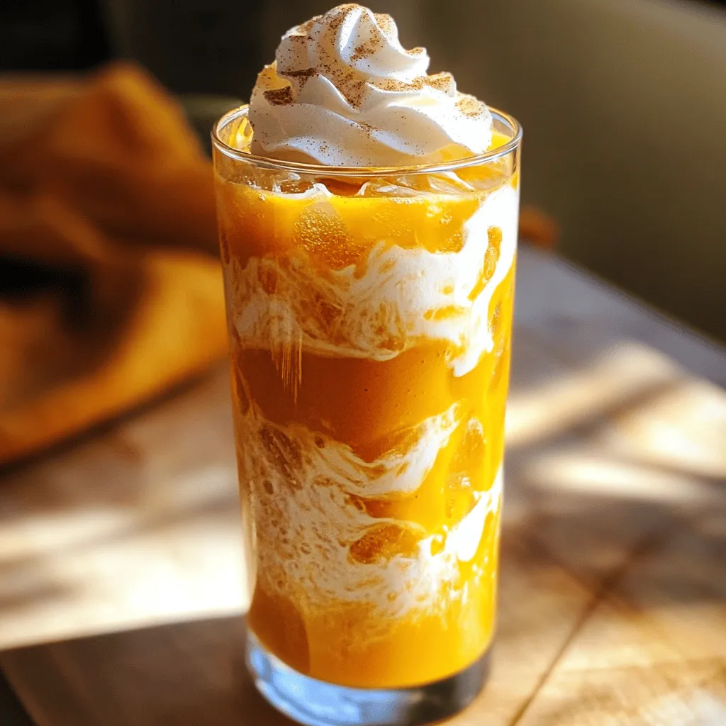 Iced Pumpkin Cream Chai Tea Flavorful Fall Drink