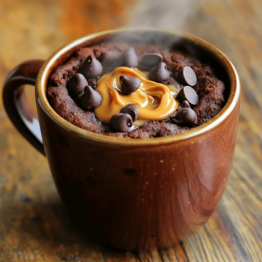 Chocolate Peanut Butter Mug Cake Decadent and Easy Treat