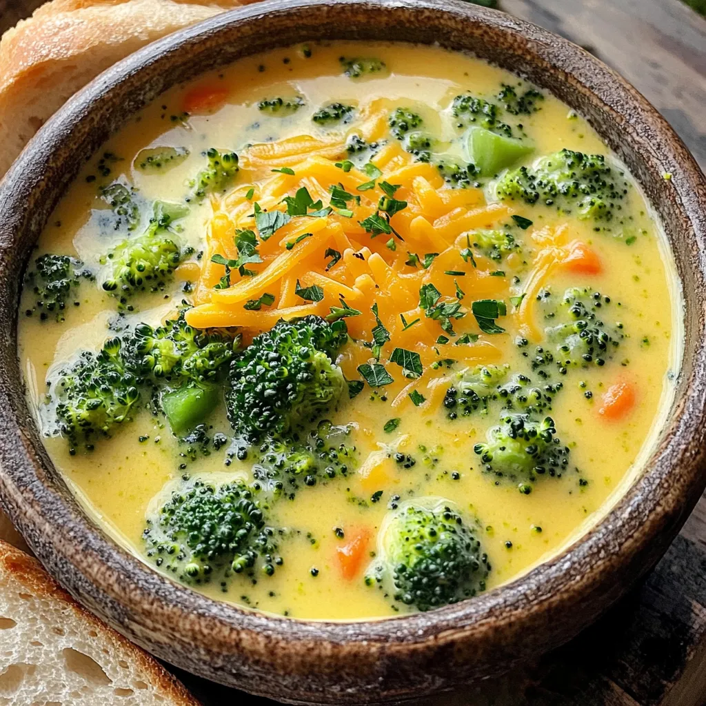 Broccoli Cheddar Soup One-Pot Simple and Tasty Meal