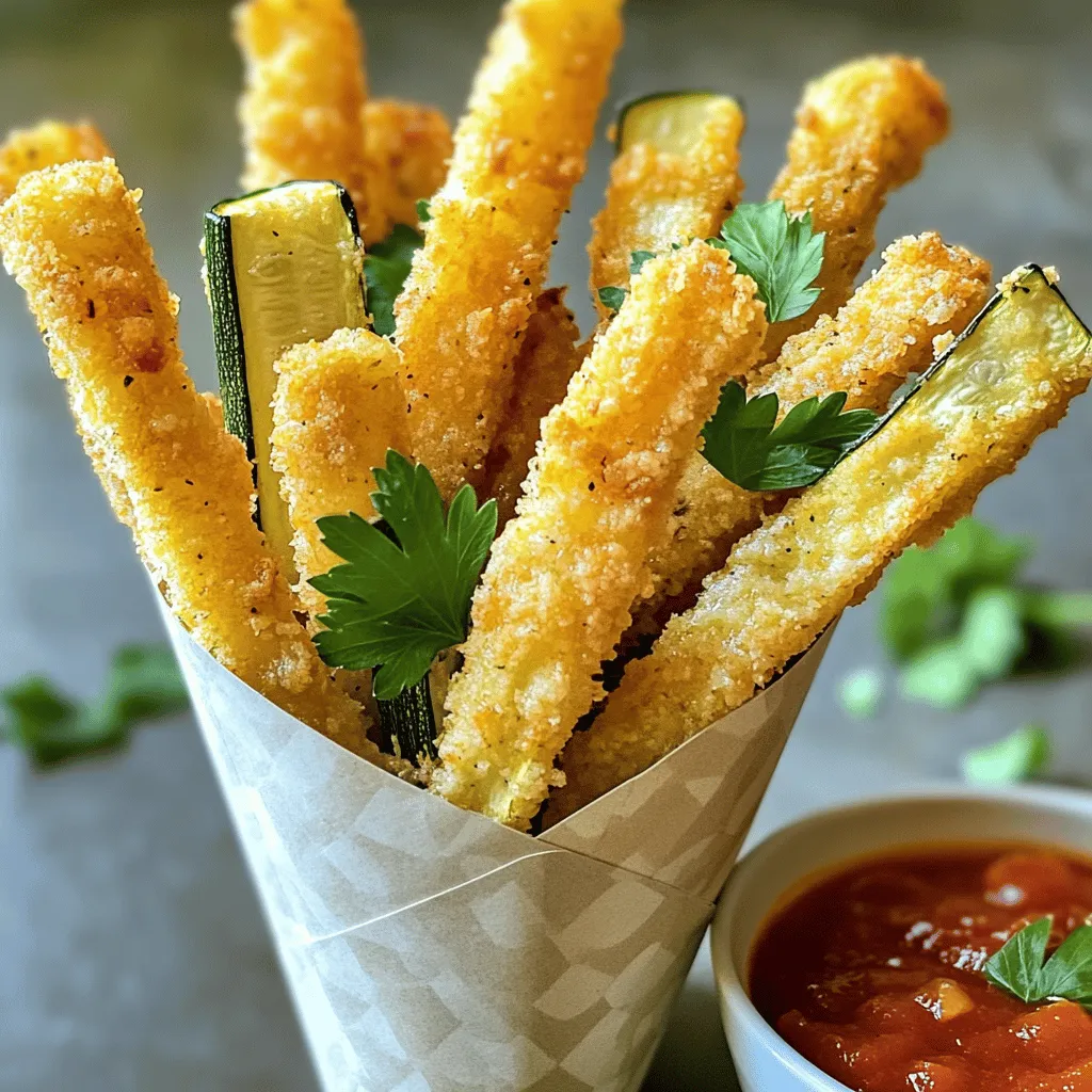 Baked Parmesan Zucchini Fries Crunchy and Delicious Snack