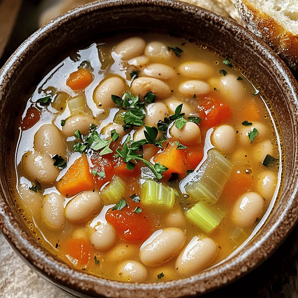 Tuscan White Bean Soup Slow Cooker Easy and Tasty