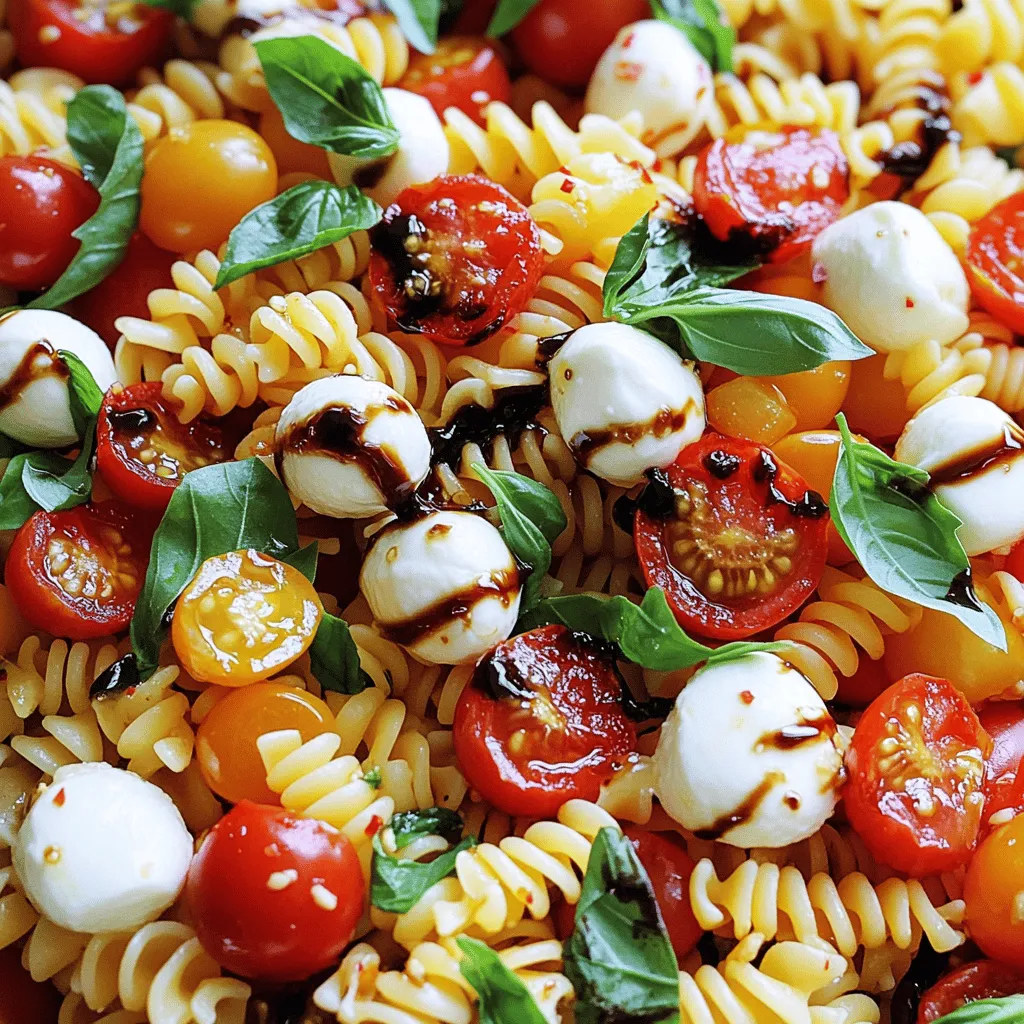 Caprese Pasta Salad Fresh and Flavorful Delight