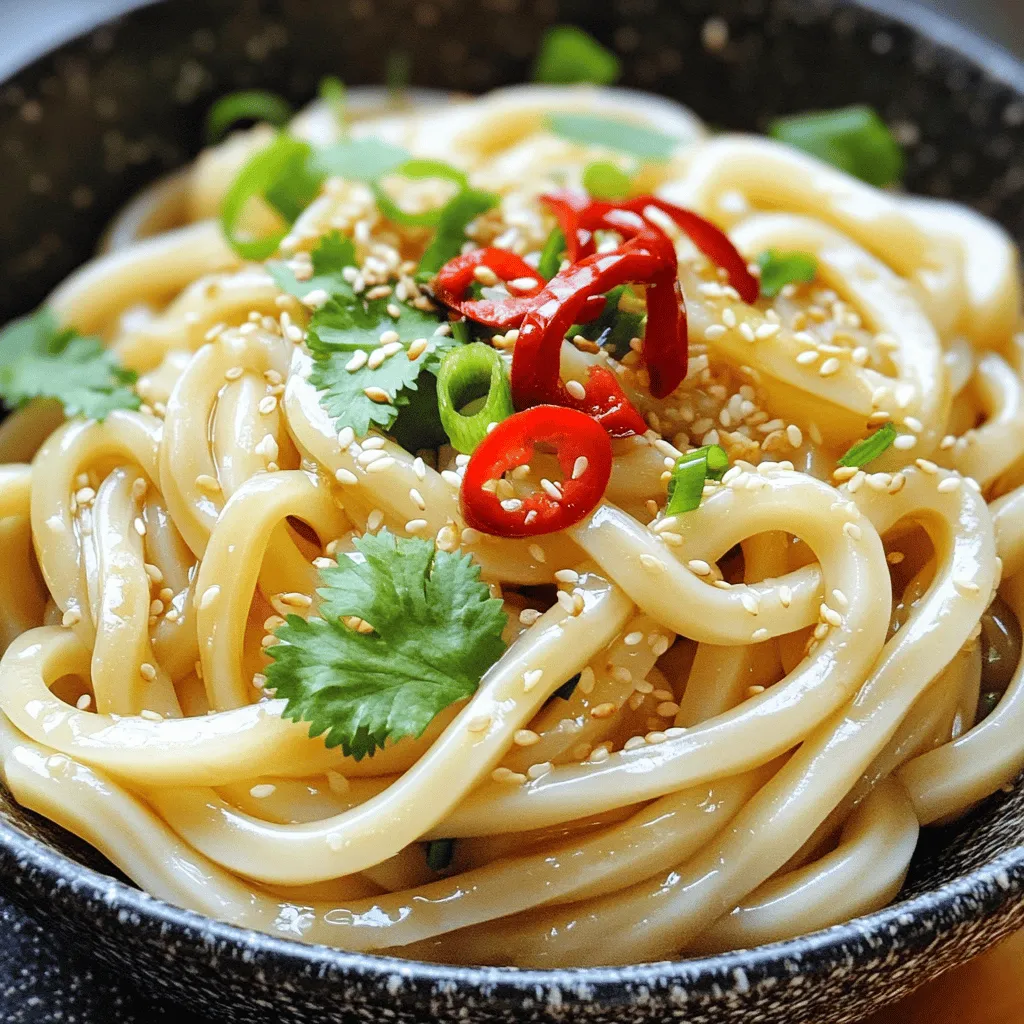 Minute Garlic Chili Udon Flavorful and Quick Meal