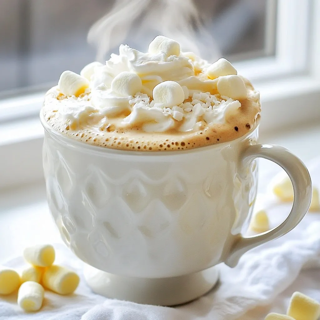 Creamy White Hot Chocolate Cozy Winter Indulgence