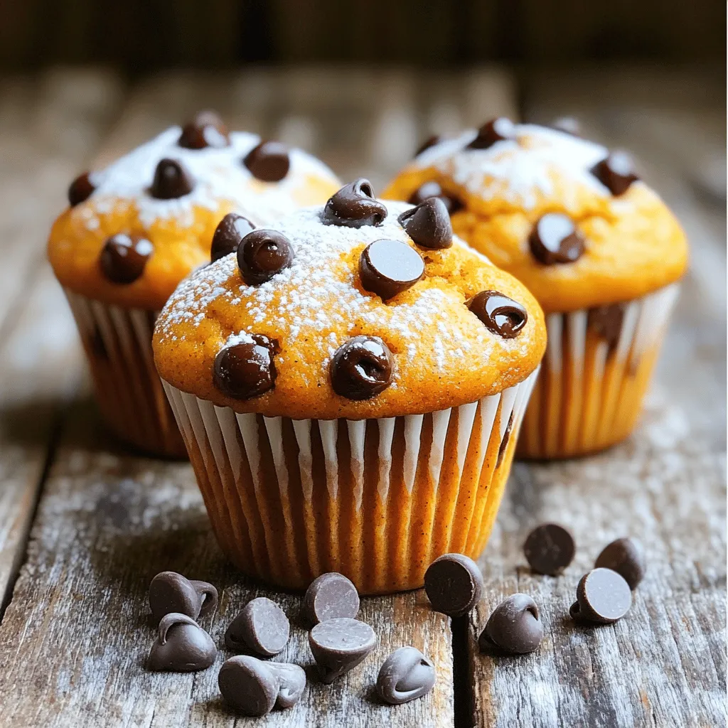 Pumpkin Chocolate Chip Muffins Delicious and Easy Recipe