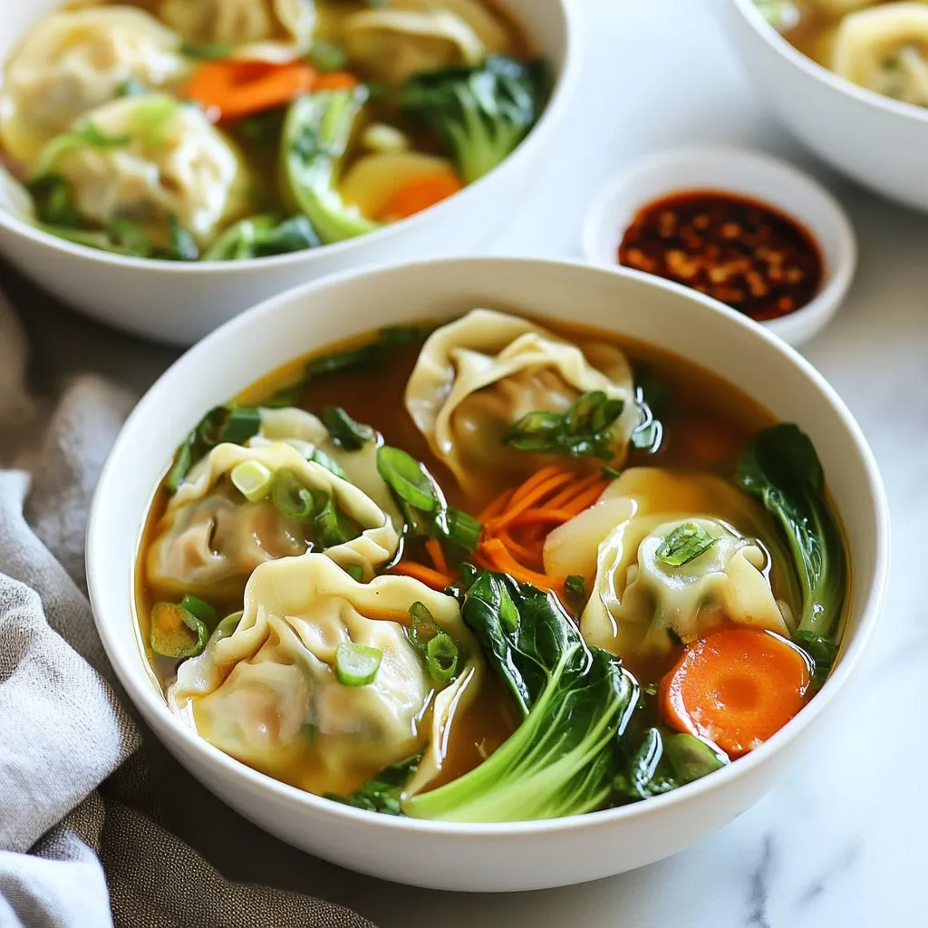 Asian Dumpling Potsticker Soup Flavorful and Simple Meal