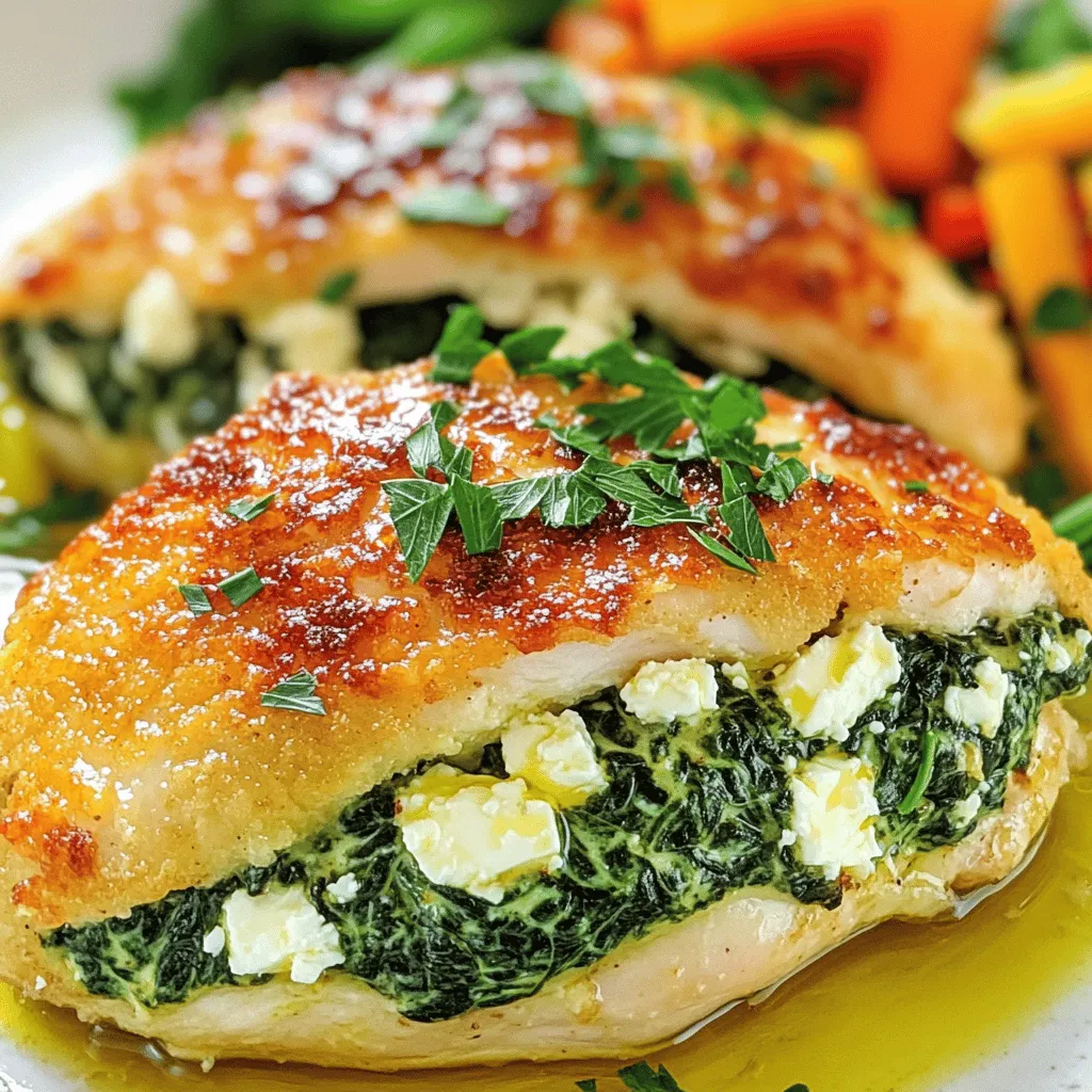 Spinach Feta Stuffed Chicken Breast Simple and Tasty