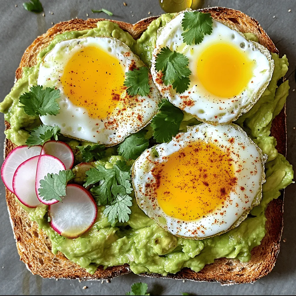 Nutritious Avocado Toast with Egg for a Quick Meal