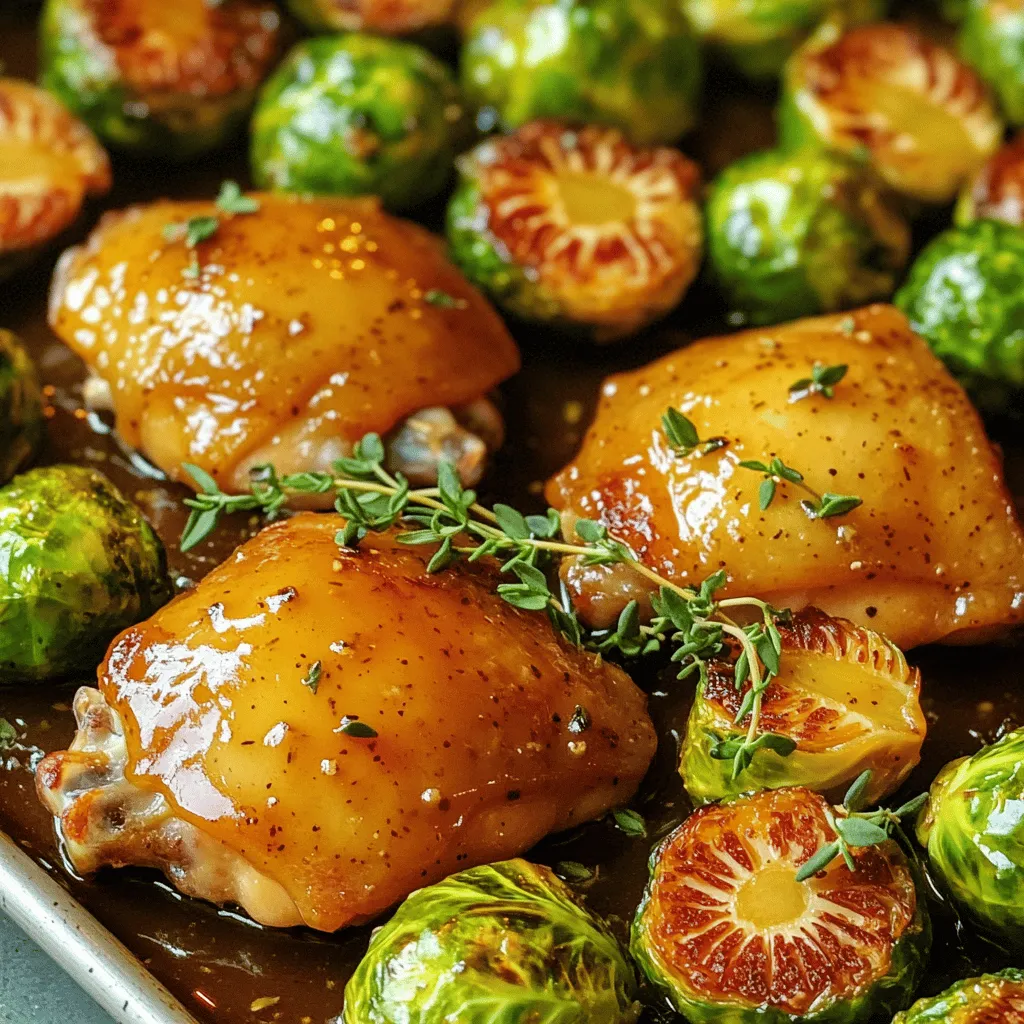 Sheet-Pan Maple Dijon Chicken &#038; Sprouts Delight