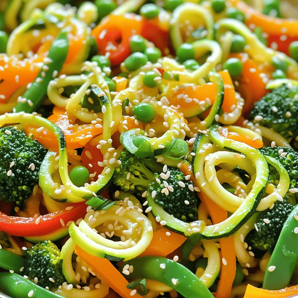 Zucchini Noodle Stir Fry Flavorful and Easy Recipe