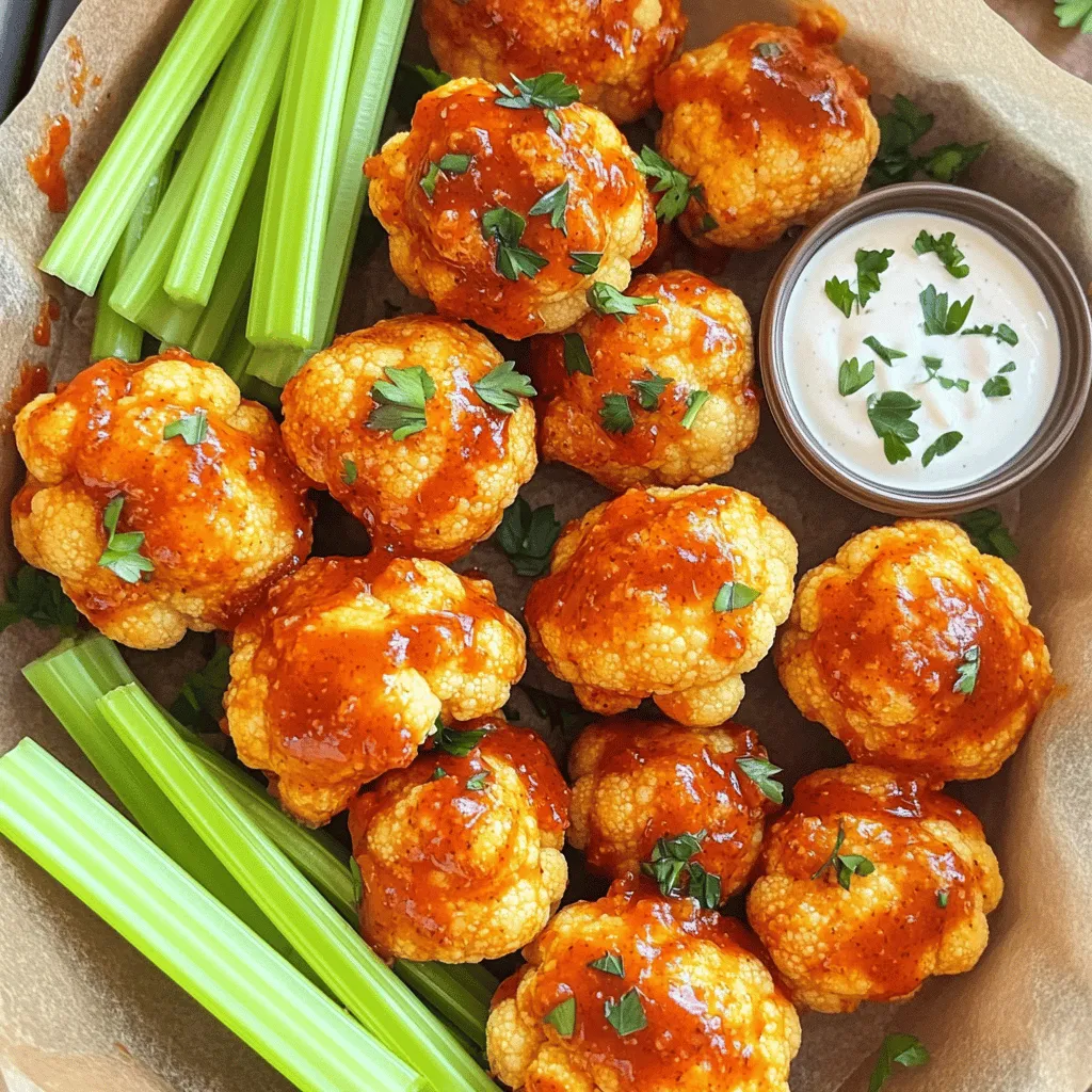 Savory Air Fryer Buffalo Cauliflower Bites Recipe