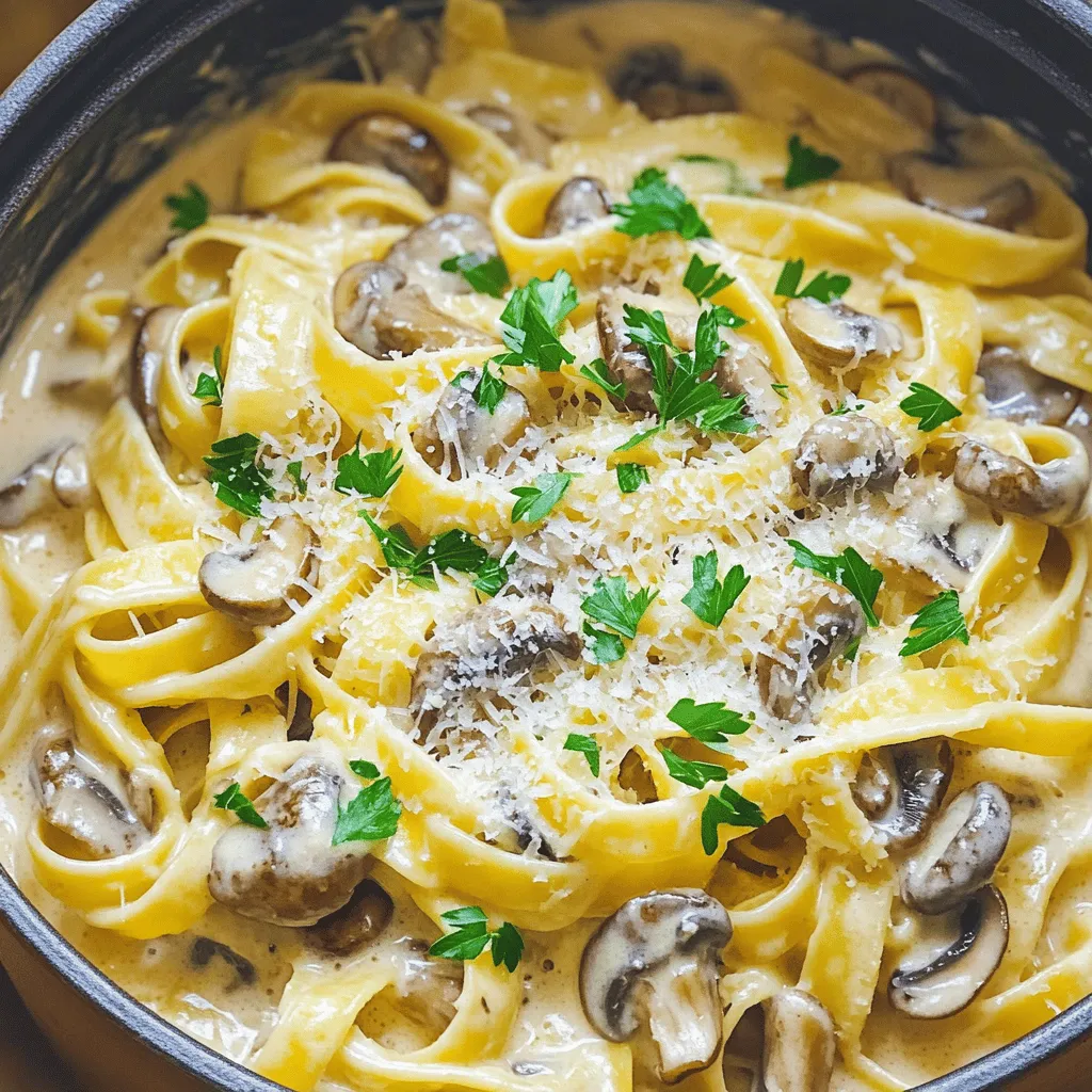 One-Pot Creamy Mushroom Pasta Delicious Comfort Meal