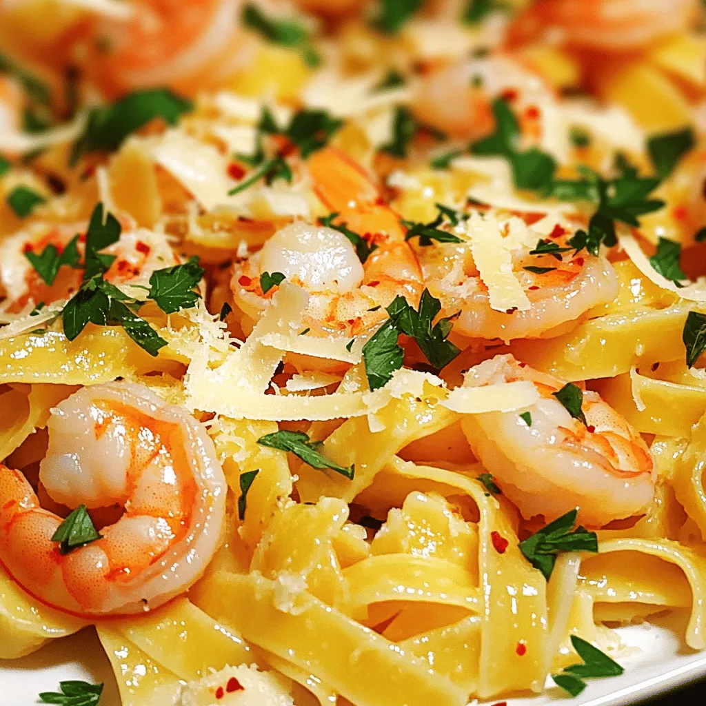 Zesty Lemon Garlic Shrimp Pasta Flavorful Delight