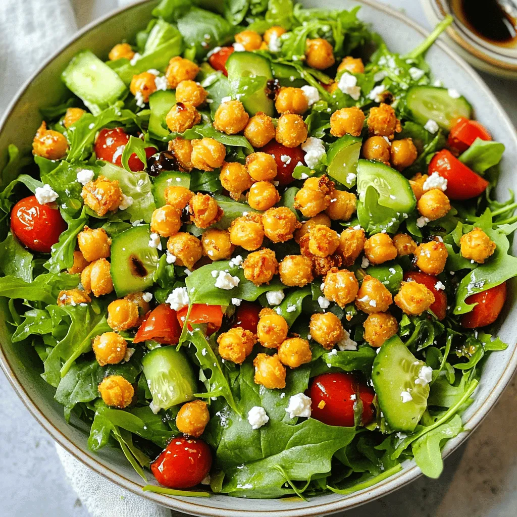 Crispy Chickpea Salad Fresh and Flavorful Delight