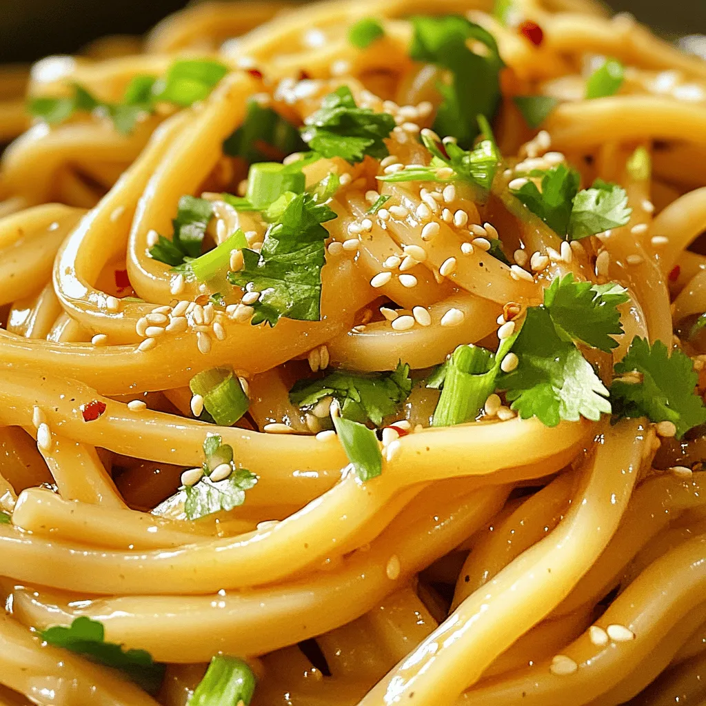 Minute Sesame Garlic Udon Noodles Quick and Tasty Meal