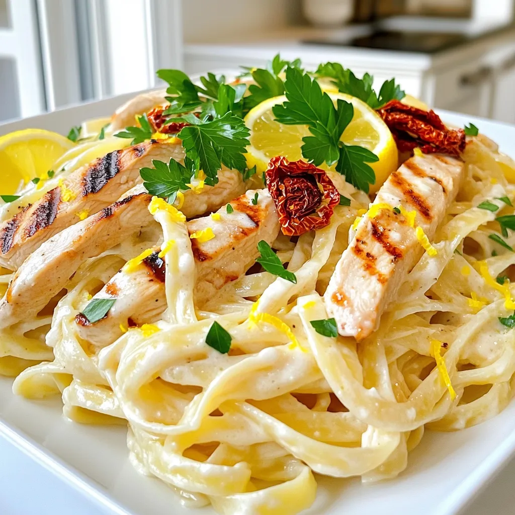 Grilled Chicken Alfredo Pasta Simple and Satisfying Dish