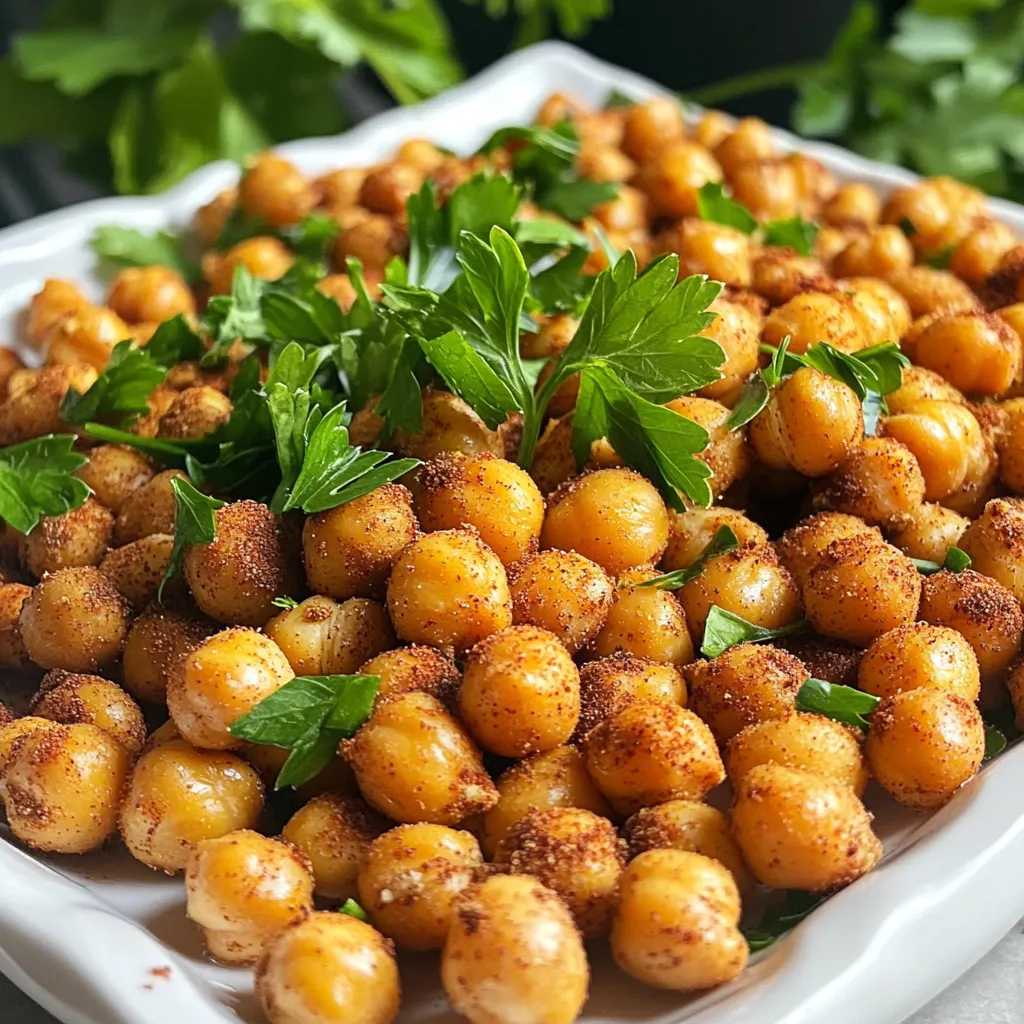 Crispy Chickpeas with Fall Spices Air Fryer Delight