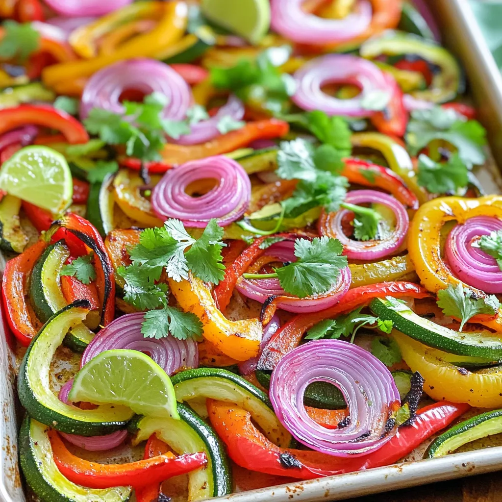 Sheet Pan Fajita Vegetables Flavorful and Easy Dish