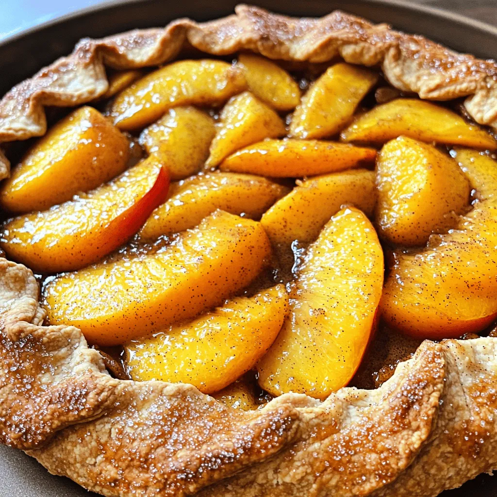 Peach Galette with Almond Crust Delicious and Easy Recipe