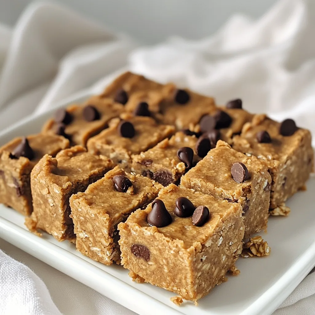 Cookie Dough Protein Bars No Bake Easy Delight