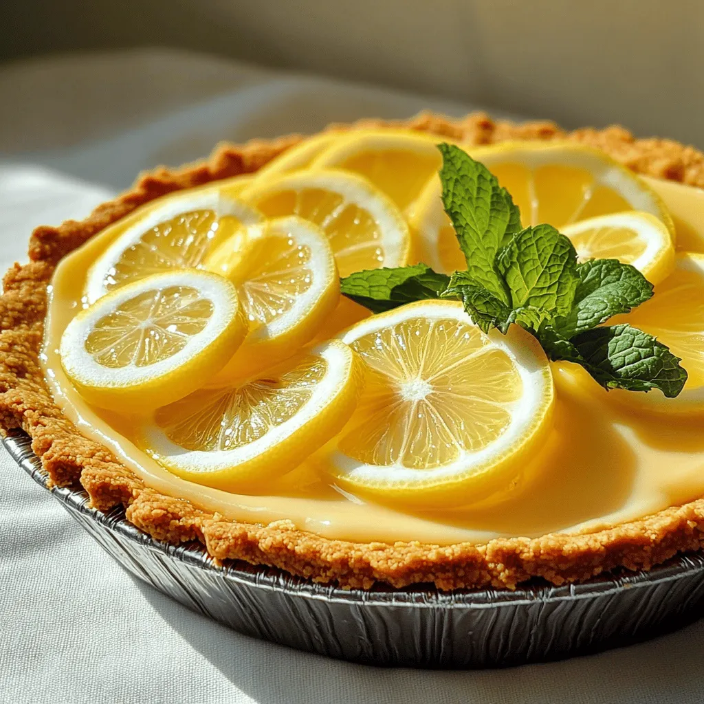 No Bake Lemon Icebox Pie Fresh and Simple Dessert