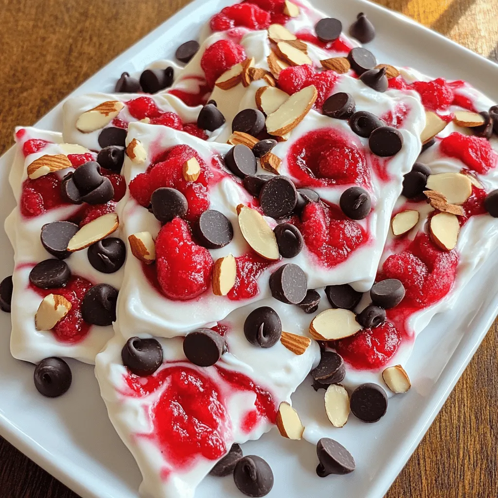 Cherry Swirl Frozen Yogurt Bark Easy and Delicious Treat