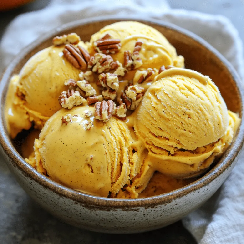 Pumpkin Spice Ice Cream Delightful Fall Treat Recipe