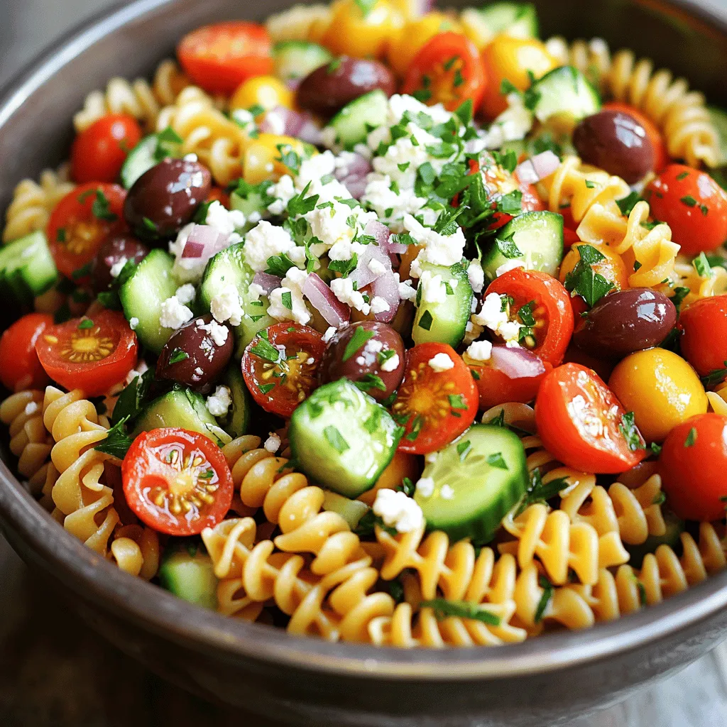 Greek Pasta Salad Fresh and Flavorful Recipe Delight