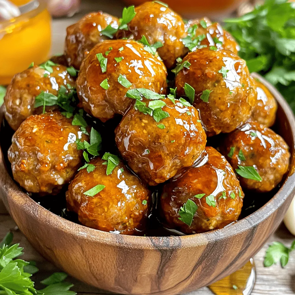 Honey Garlic Meatballs Quick and Tasty Meal Idea
