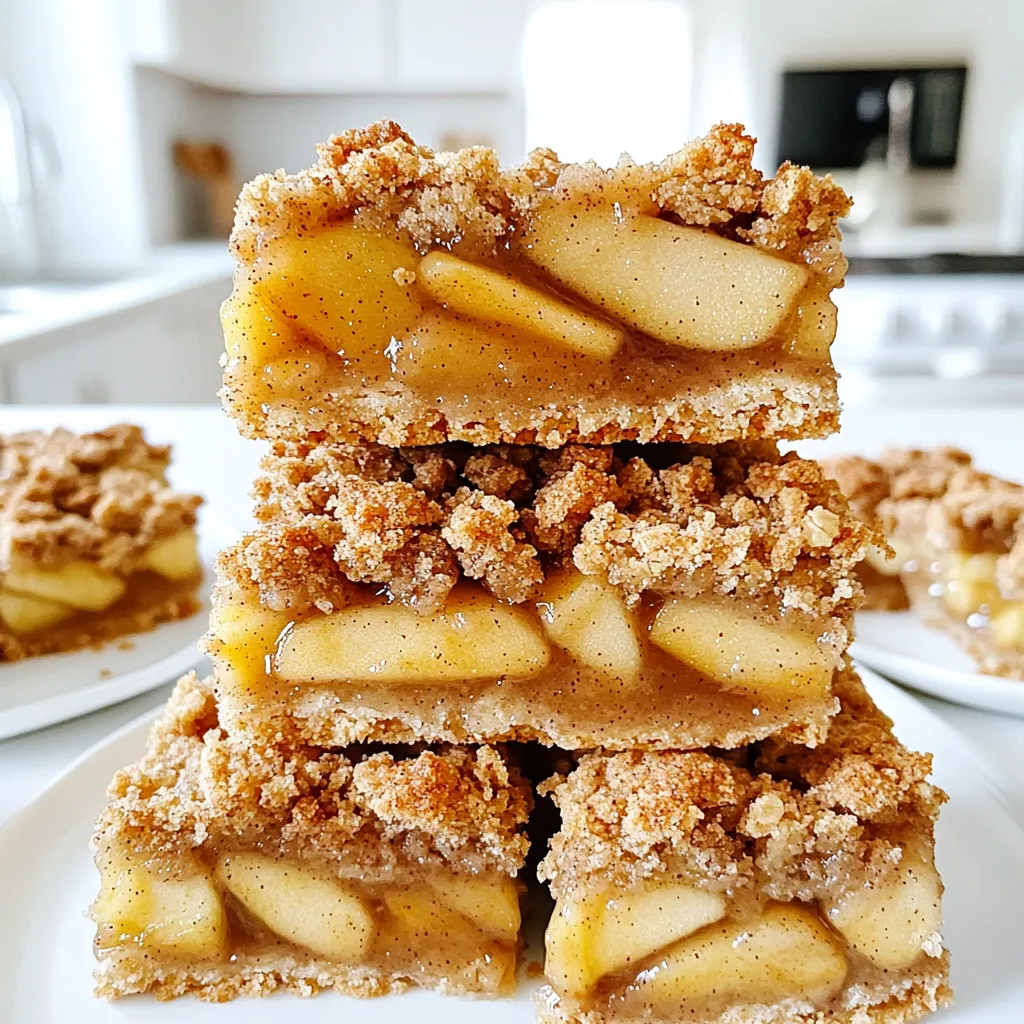 Brown Butter Apple Crumble Bars Delightful Treat