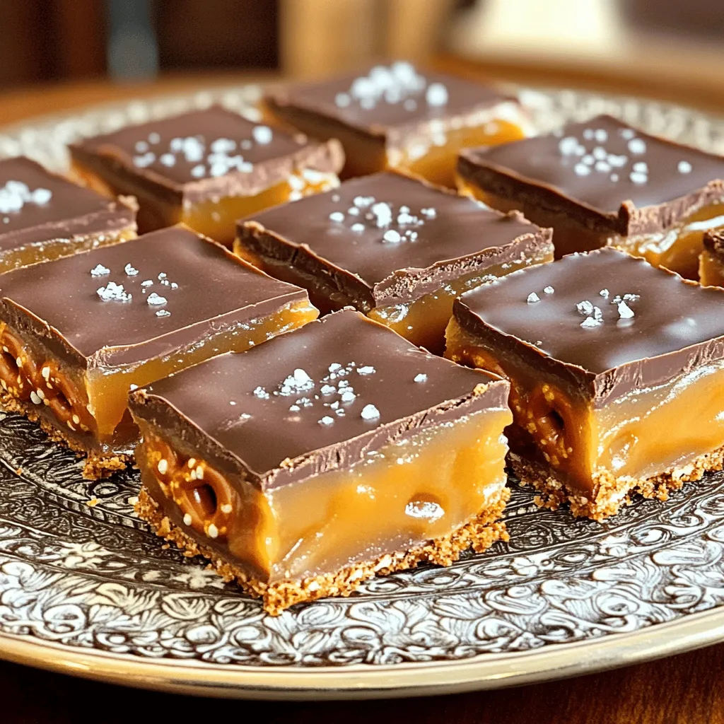Salted Caramel Pretzel Bars Irresistible Treat Recipe