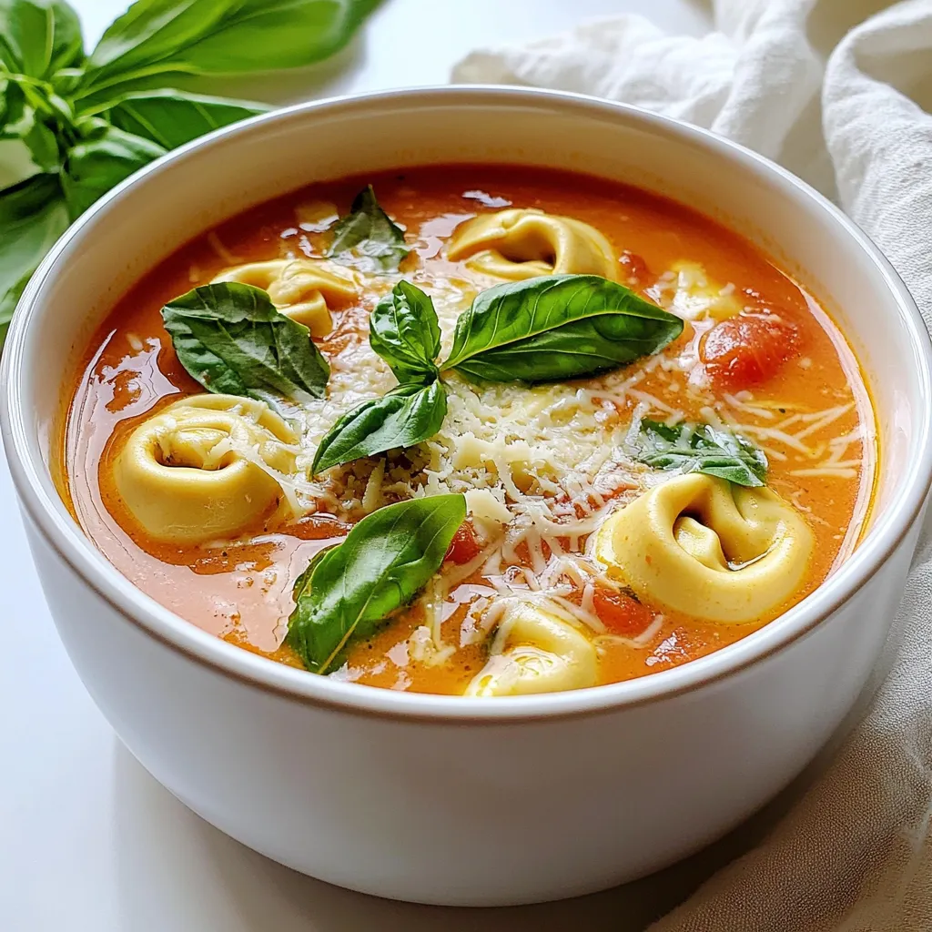 Creamy Tomato Basil Tortellini Soup Simple Delight