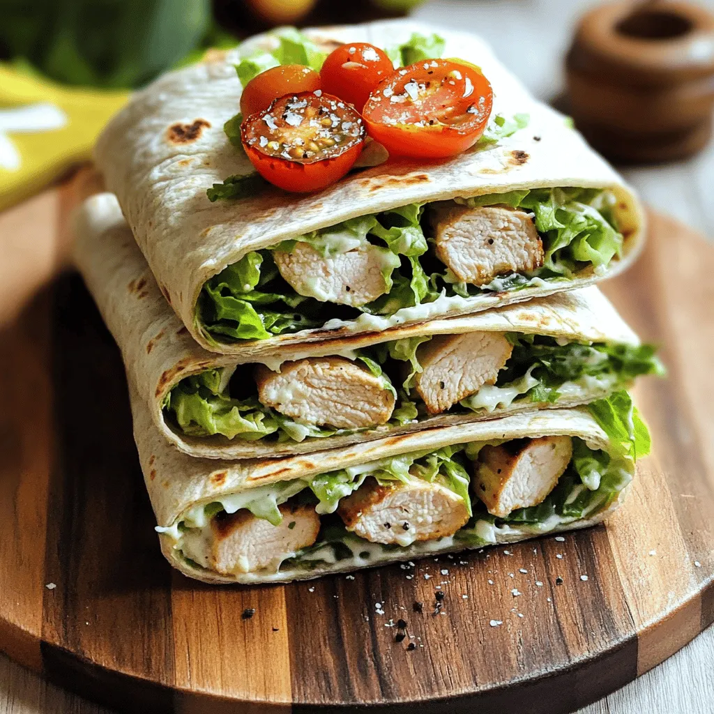 Grilled Chicken Caesar Wraps Tasty Meal for Everyone
