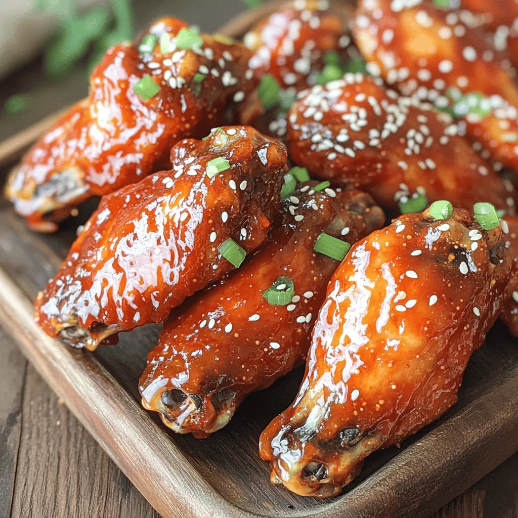Air Fryer Korean BBQ Chicken Wings Delicious Meal