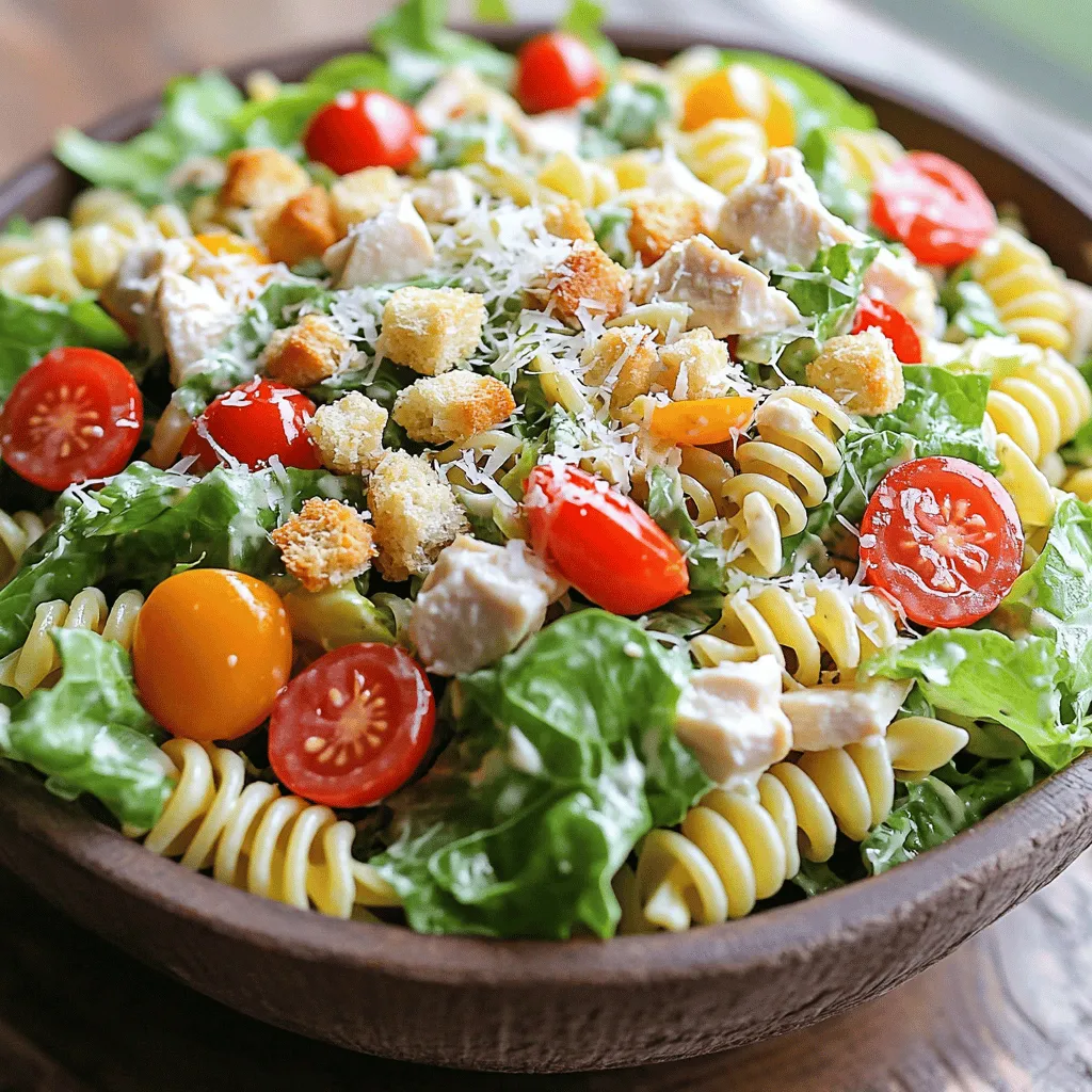 Chicken Caesar Pasta Salad Flavorful and Fresh Dish