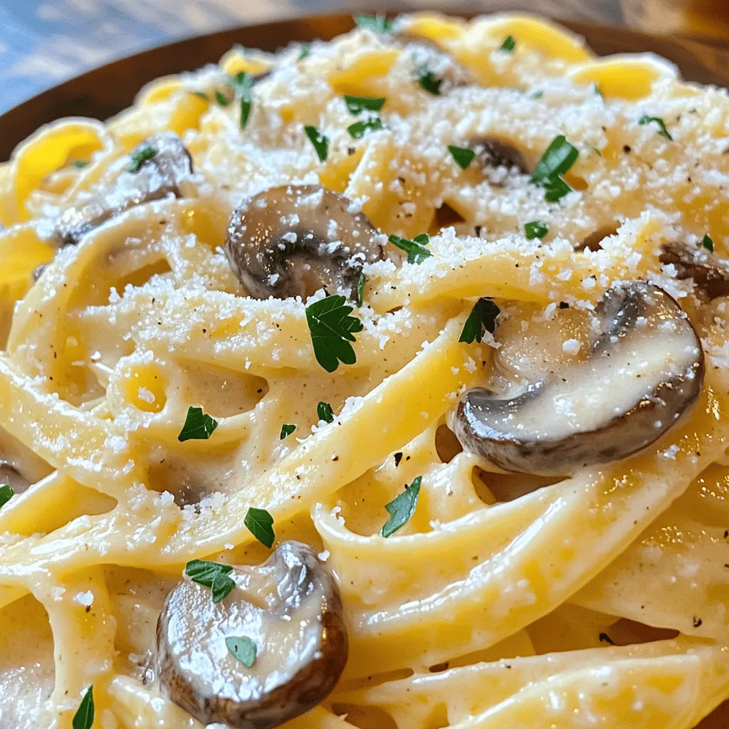 Creamy Garlic Mushroom Pasta Flavorful and Easy Meal