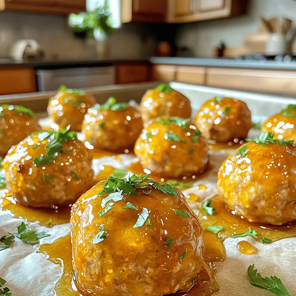 Honey Garlic Turkey Meatballs Easy and Tasty Recipe