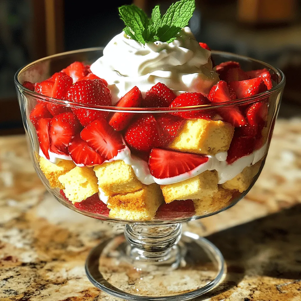 Strawberry Shortcake Trifle Delightful and Simple Treat
