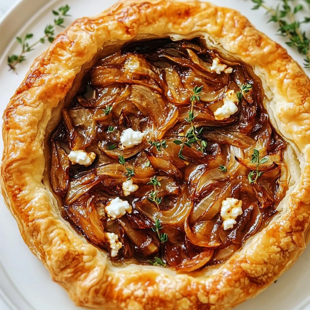 Caramelized Onion Goat Cheese Tart Delicious Recipe
