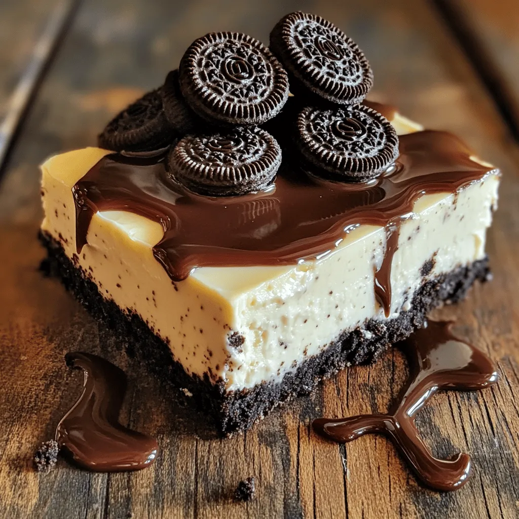 No-Bake Oreo Cheesecake Bars Delicious and Simple Treat